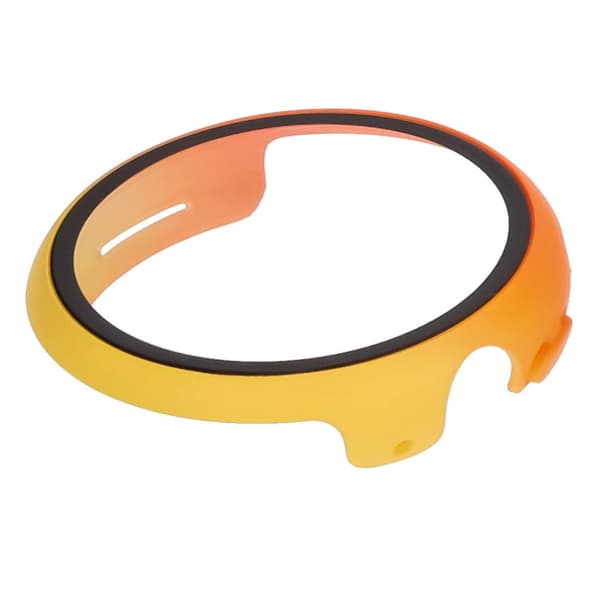 Bizon-fodral + glasklocka för Google Pixel Watch 3 41 mm, gul-orange
