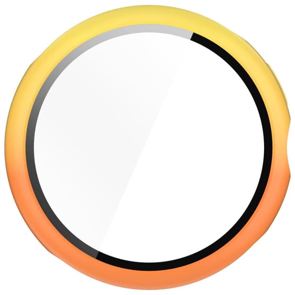 Bizon-fodral + glasklocka för Google Pixel Watch 3 41 mm, gul-orange