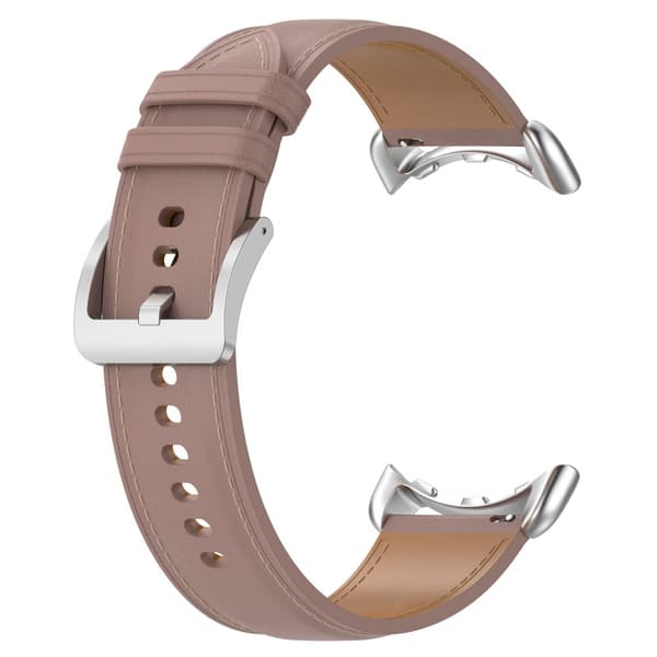 Bizon Strap Watch Casual Läderarmband 41 mm för Pixel Watch 3/Watch 2/Watch 1, Rosa
