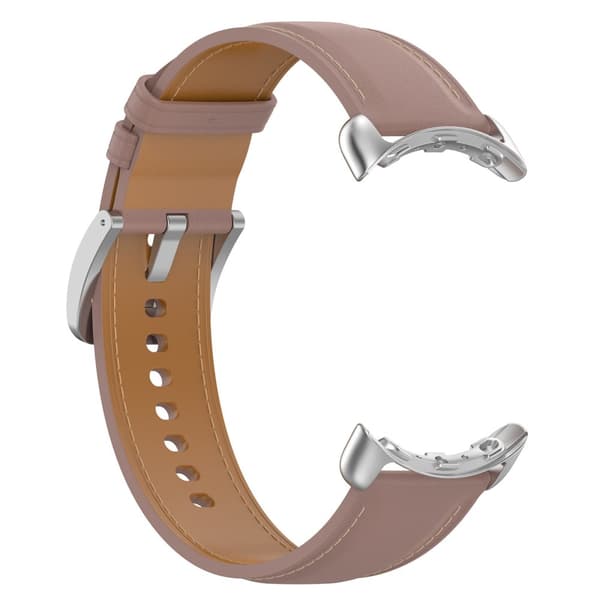 Bizon Strap Watch Casual Läderarmband 41 mm för Pixel Watch 3/Watch 2/Watch 1, Rosa