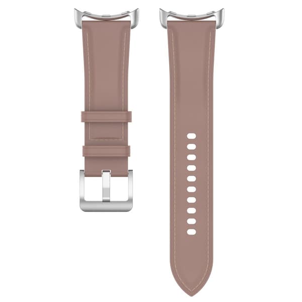 Bizon Strap Watch Casual Läderarmband 41 mm för Pixel Watch 3/Watch 2/Watch 1, Rosa