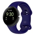 Pikkukuva 1 / 5: Bizon-ranneke, silikoninen S-ranneke, 41 mm, Google Pixel Watch 3/Watch 2/Watch 1 -älykellolle, safiiri
