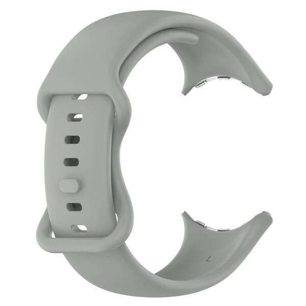 Bizon klockarmband i silikon, 41 mm, för Google Pixel Watch 3/Watch 2/Watch 1, grå