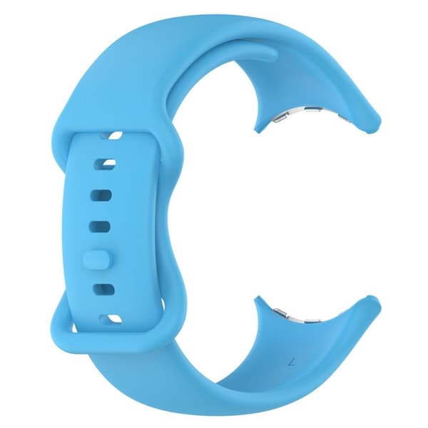 Bizon klockarmband i silikon, 41 mm, för Google Pixel Watch 3/Watch 2/Watch 1, blå