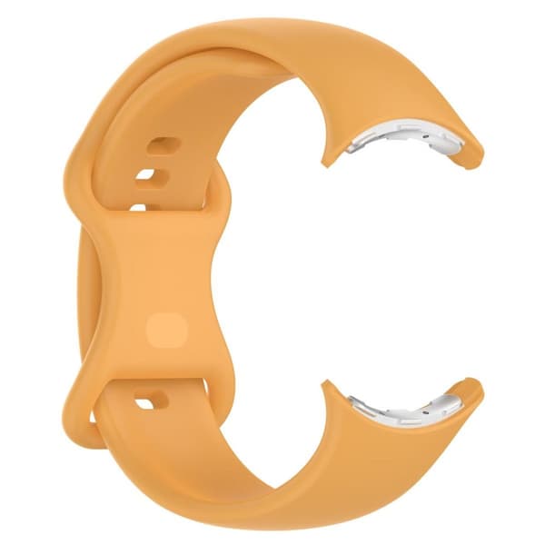 Bizon Urrem Silikone S 41mm til Google Pixel Watch 3/Watch 2/Watch 1, Gul