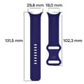 Miniatyrbillede 2 af 5: Bizon urrem i silikone til Google Pixel Watch 3 (45 mm), safir