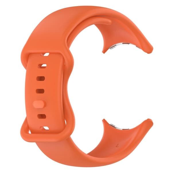 Bizon klockarmband i silikon S för Google Pixel Watch 3 (45 mm), orange