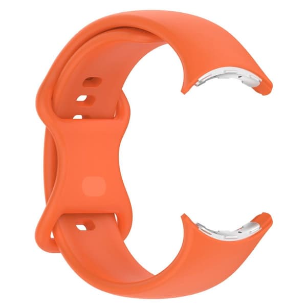 Bizon klockarmband i silikon S för Google Pixel Watch 3 (45 mm), orange