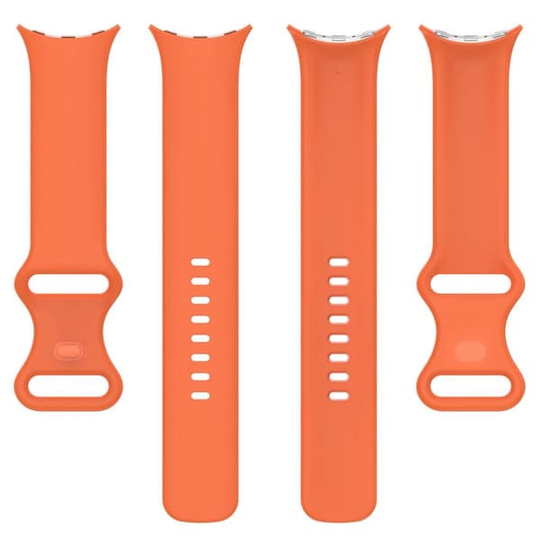 Bizon klockarmband i silikon S för Google Pixel Watch 3 (45 mm), orange