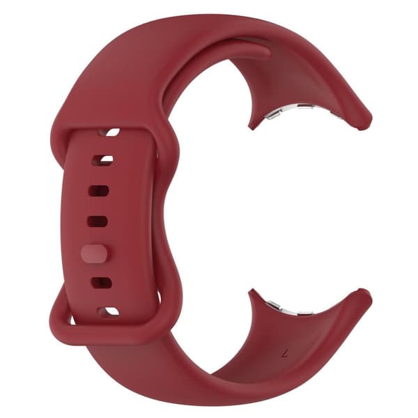 Bizon urrem i silikone til Google Pixel Watch 3 (45 mm), karminrød