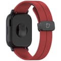 Miniatyrbild 4 av 6: Bizon armband i silikon, L 22 mm för smartklocka, vinröd