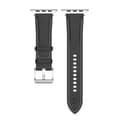 Miniatyrbillede 5 af 6: Bizon Strap Watch Casual Læderrem til Apple Watch 38/40/41mm/S10 42mm, Sort