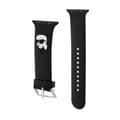 Miniatyrbild 3 av 4: Karl Lagerfeld 3D gummi Karl Head NFT - Rem för Apple Watch 38/40/41 mm (svart)