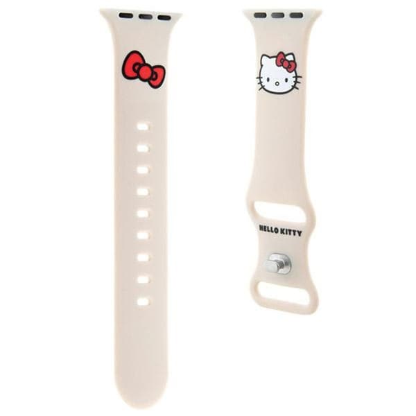 Hello Kitty Silikon Kitty Head - Rem för Apple Watch 38/40/41 mm (beige)