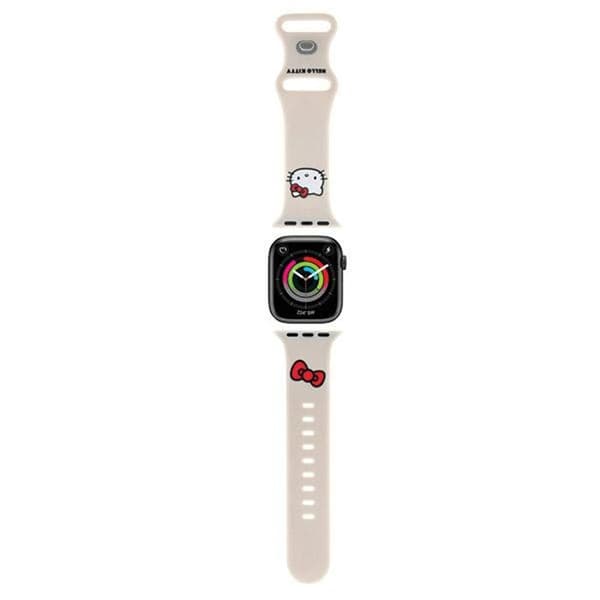 Hello Kitty Silikon Kitty Head - Rem för Apple Watch 38/40/41 mm (beige)