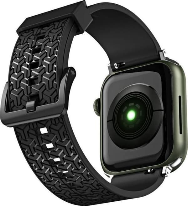 Hurtel - 187731090 - Klockarmband Y-armband för klocka 7 / 6 / 5 / 4 / 3 / 2 / SE (45 / 44 / 42mm) svart klockarmband