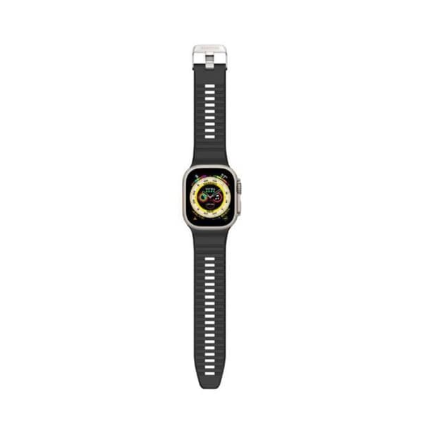 Armband för Apple Watch 49 / 45 / 44 / 42m i silikon med ultra grepp Decoded svart