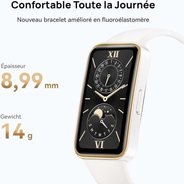 HUAWEI Band 9, Armbandsklocka, iOS Android, TruSleep 4.0, 14 dagar användning, 100 träningslägen, Svart