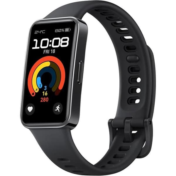 HUAWEI Band 9, Armbandsklocka, iOS Android, TruSleep 4.0, 14 dagar användning, 100 träningslägen, Svart