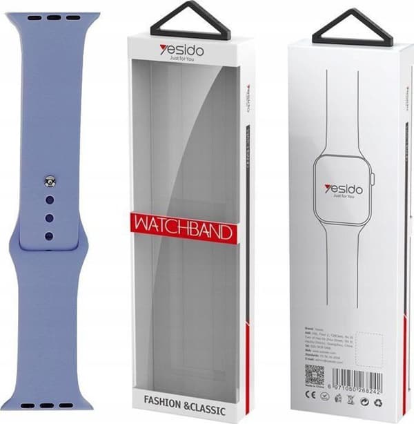 Yesido WB44 Armband i silikon för iWatch L 42/44/45 (97+140) 49 BLÅ