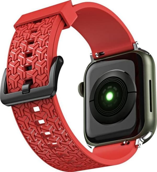 Hurtel - 187731056 - Klockarmband Y-armband för klocka 7 / 6 / 5 / 4 / 3 / 2 / SE (41 / 40 / 38mm) klockarmband röd