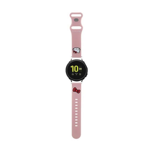 Hello Kitty Silikon Kitty Huvud - Universalarmband för smartklocka 20 mm (rosa)