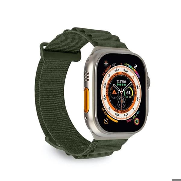 Puro Extreme Band - Armband för Apple Watch 42/44/45/49 mm (Armégrön)
