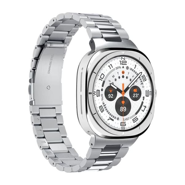 Spigen Modern Fit 316L Armband för Utbyte Kompatibel med Samsung Galaxy Watch Ultra 47mm (2024) - Silver