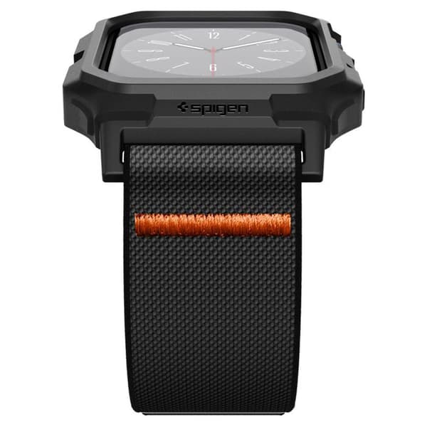 Coque för Apple Watch 10 42mm + Armband - Spigen Lite Fit "Pro" - Matt Svart