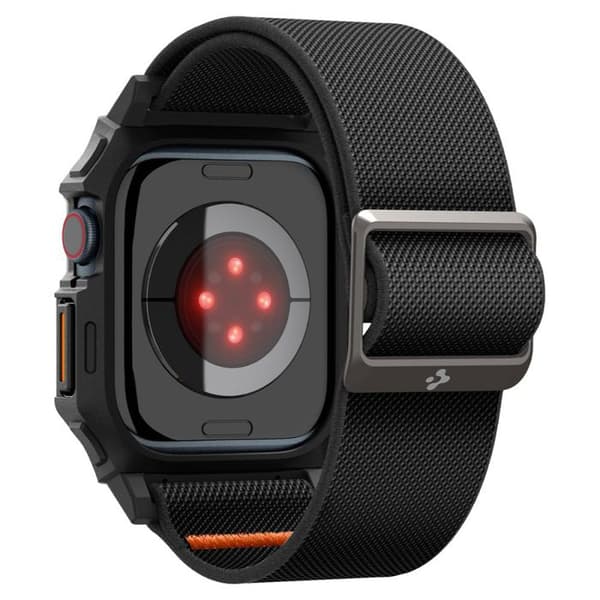 Coque för Apple Watch 10 42mm + Armband - Spigen Lite Fit "Pro" - Matt Svart