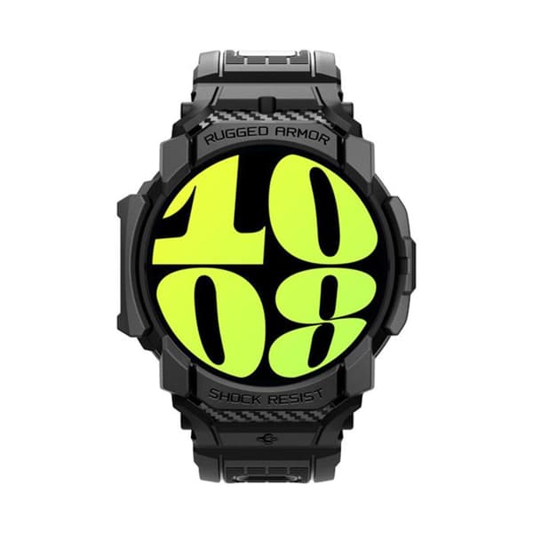 Spigen Rugged Armor Pro - Armband + Fodral för Samsung Galaxy Watch 7 40 mm (Matt svart)