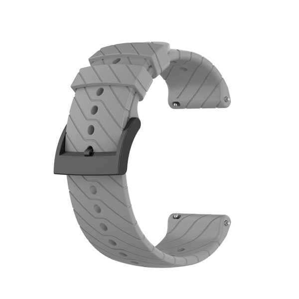 INF Silikonrem for Suunto & Fossil Smartklokker Grå