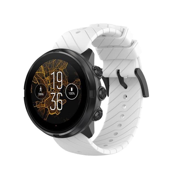 INF Silikonarmband för Suunto & Fossil Smartwatches Vit