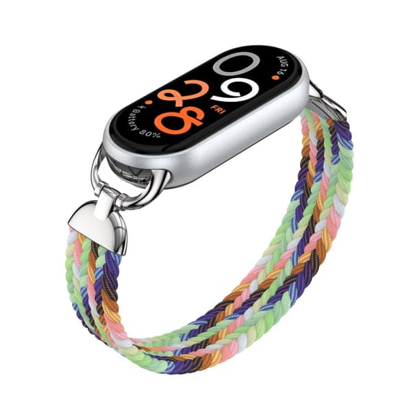 INF Stilfuld Nylon Elastisk Xiaomi Mi Band 9 Rem Armbånd