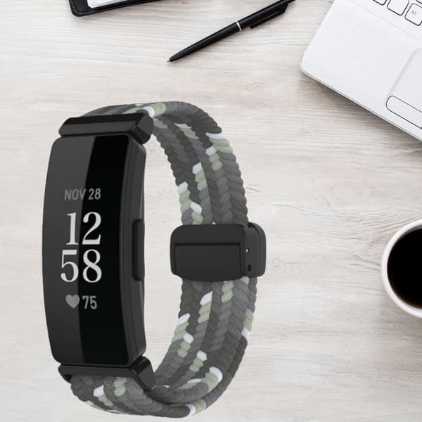INF Tyylikäs kudottu nailoninen magneettinen ranneke Fitbit Inspire 3:lle Monivärinen 3