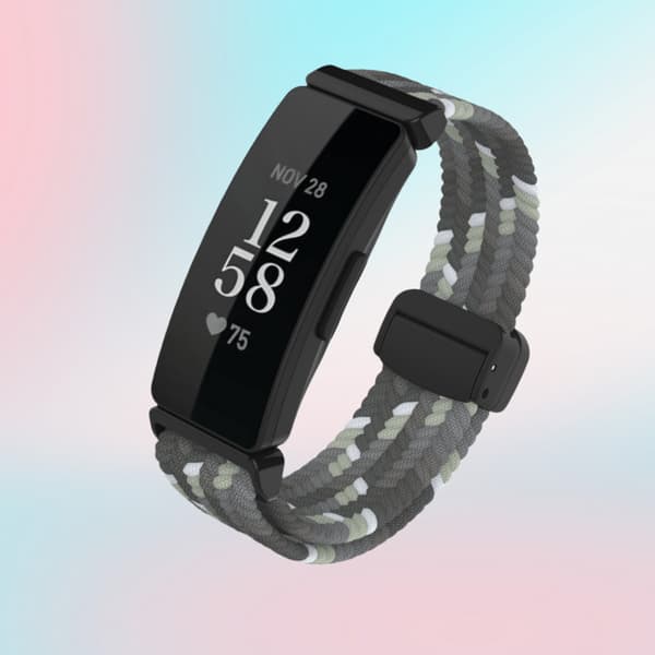 INF Tyylikäs kudottu nailoninen magneettinen ranneke Fitbit Inspire 3:lle Monivärinen 3