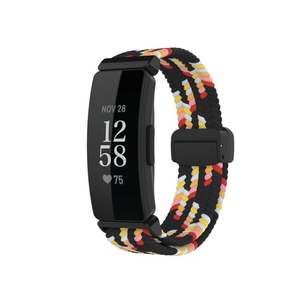 INF Tyylikäs kudottu nailoninen magneettinen ranneke Fitbit Inspire 3:lle Monivärinen