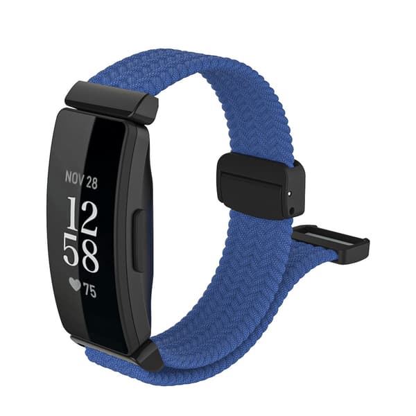INF Stilfuld Vævet Nylon Magnetisk Rem til Fitbit Inspire 3 Blå