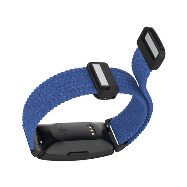 INF Stilfuld Vævet Nylon Magnetisk Rem til Fitbit Inspire 3 Blå