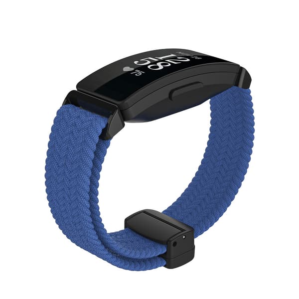 INF Stilfuld Vævet Nylon Magnetisk Rem til Fitbit Inspire 3 Blå