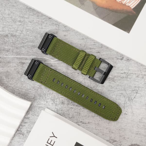 INF Snabbfäste Nylonvävd Canvasrem 20mm för Garmin
