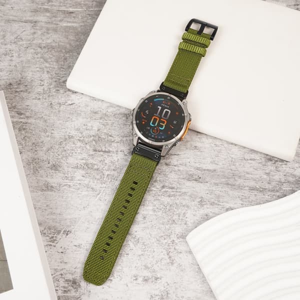 INF Snabbfäste Nylonvävd Canvasrem 20mm för Garmin
