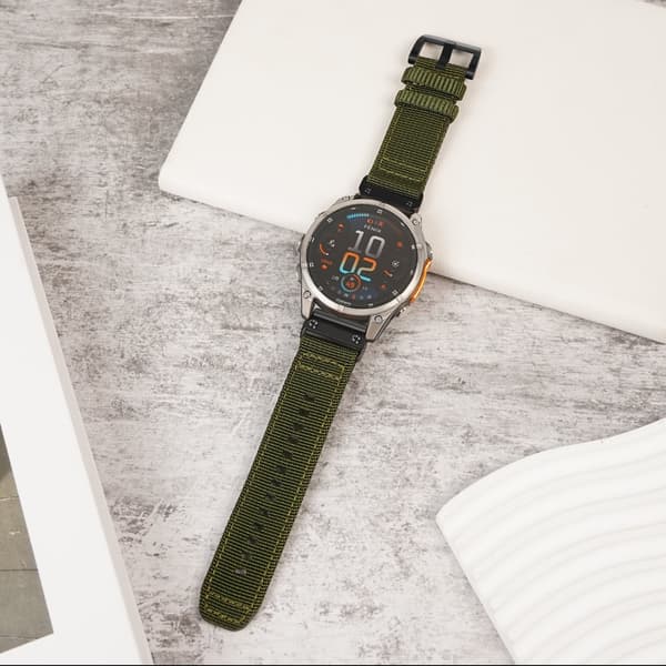 INF Snabbfäste Nylonvävd Canvasrem 20mm för Garmin