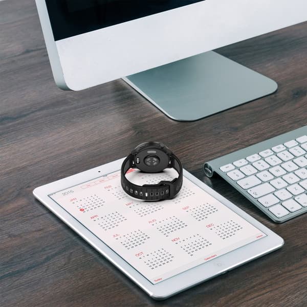 INF Silikon klokkerem til Garmin Vivoactive 6 Svart+grå