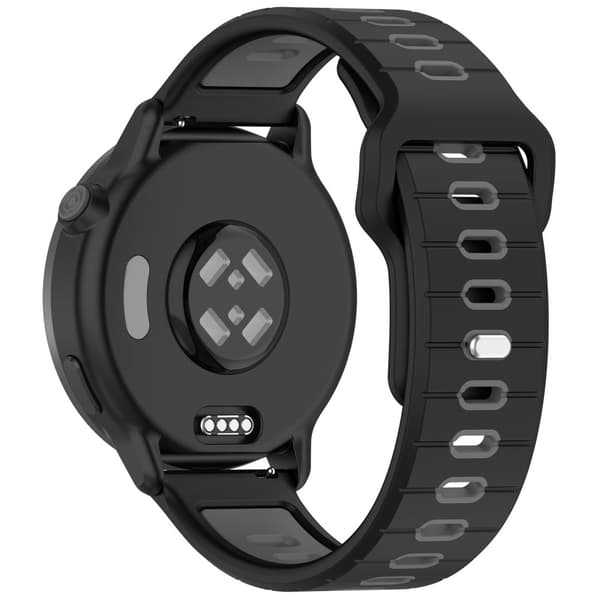 INF Silikon klokkerem til Garmin Vivoactive 6 Svart+grå