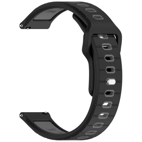 INF Silikon klokkerem til Garmin Vivoactive 6 Svart+grå