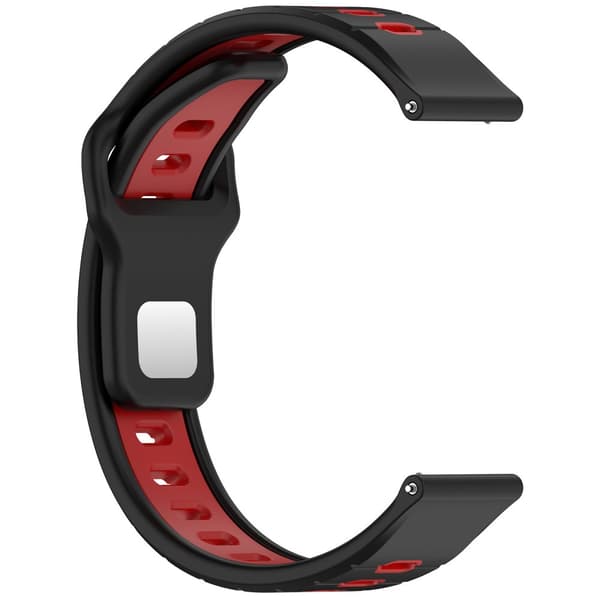 INF Silikonarmband för Garmin vivoactive 6 Svart+röd