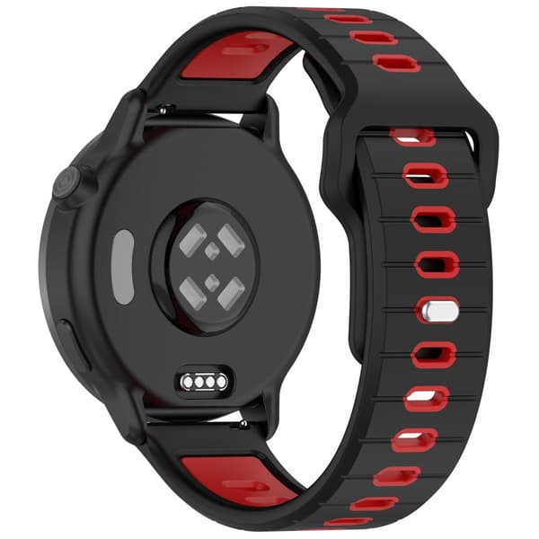INF Silikonarmband för Garmin vivoactive 6 Svart+röd