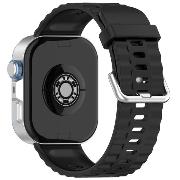 INF Silikonarmband för Huawei Fit 4 Pro med silverspänne Svart