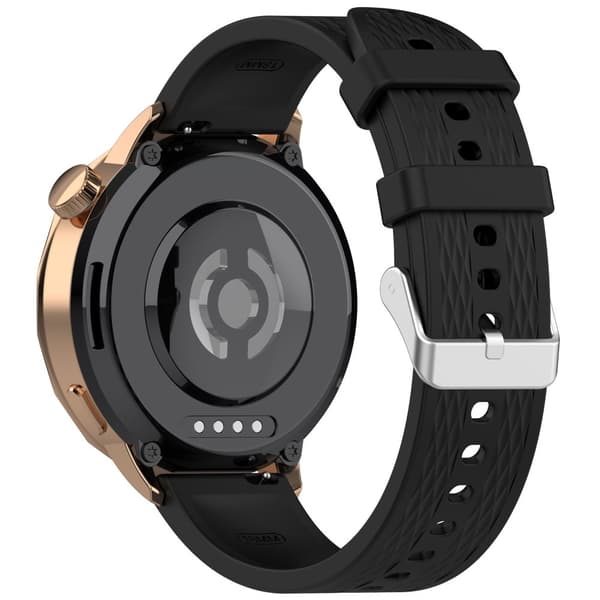 INF Tyylikäs silikoniranneke OPPO Watch X2 Minille (18 mm) Musta
